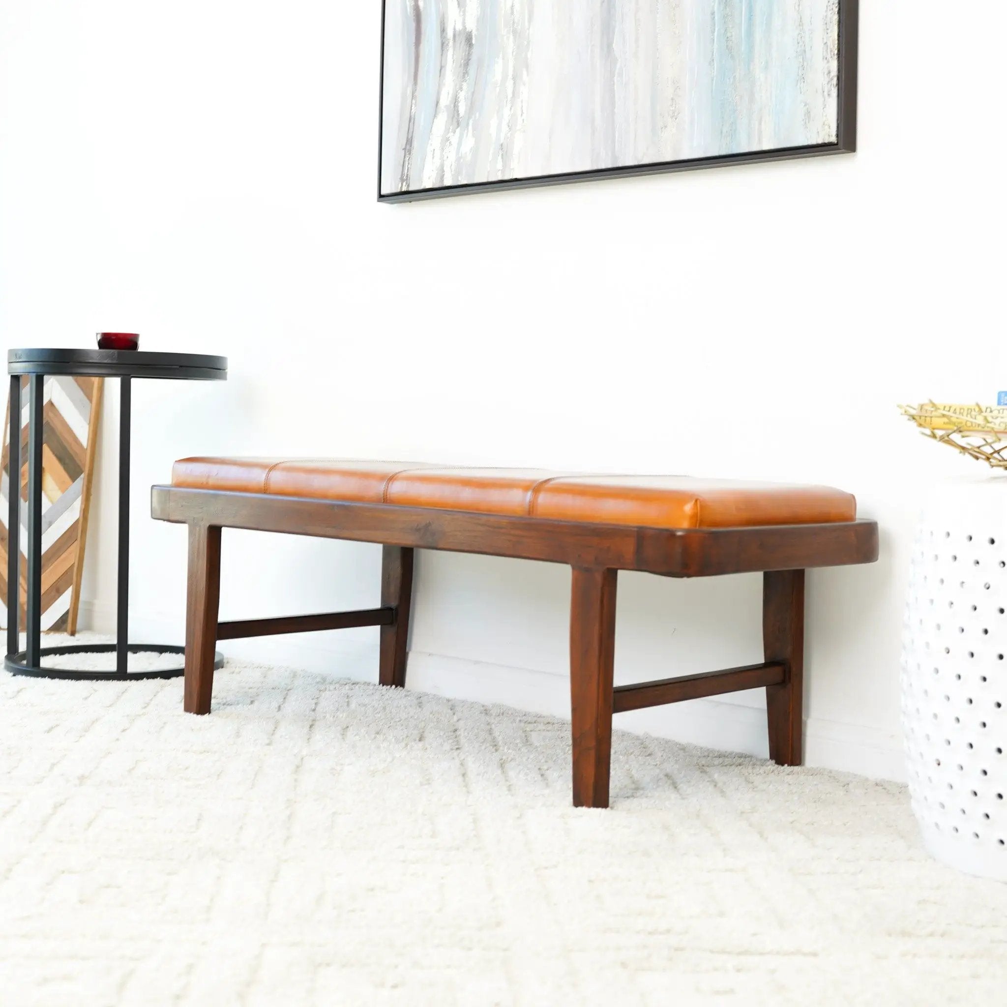 Maddox - Bench - Rustic / Tan by HouseOfZazla