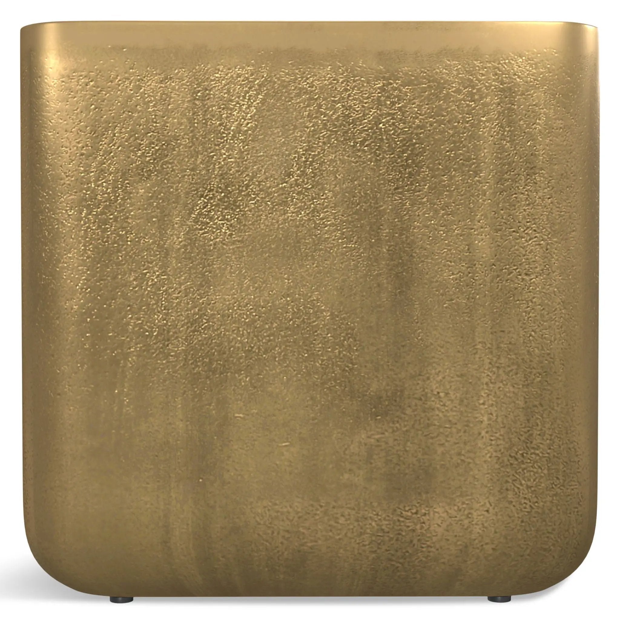 Bassett - Cast Aluminum Side Table - Brown by HouseOfZazla