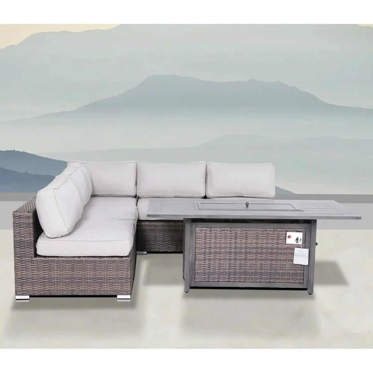 6 Piece Sectional Sofa Set With Cushions - Brown by Unique Piece Furniture