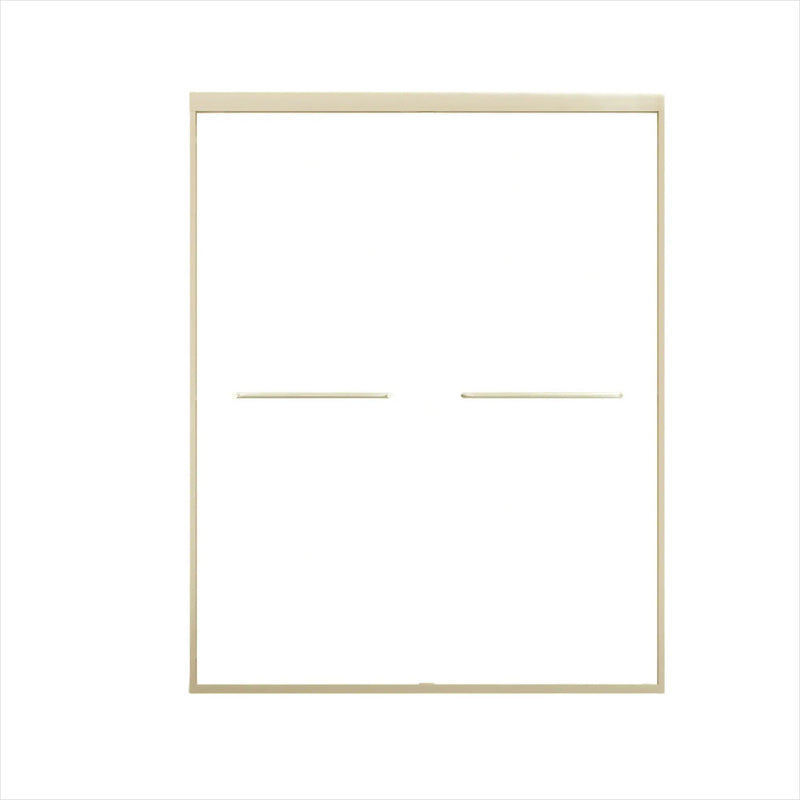 Double Sliding Shower Door, Semi-Frameless Bypass Bathroom Sliding Door With 1/4" (6 Mm) Tempered Glass For Walk-In Shower by HouseOfZazla