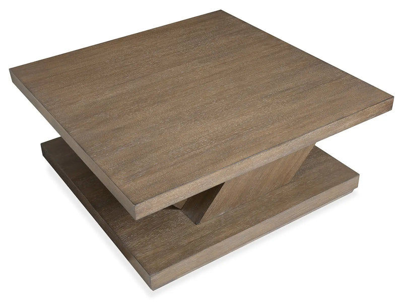 Lansbury - Square Cocktail Table With Casters - Antique Wheat by Unique Piece Furniture