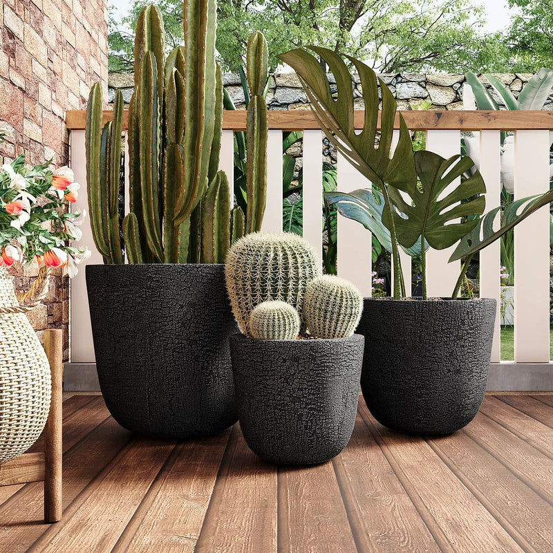U_STYLE Lightweight MGO Planter Set of 3 by HouseOfZazla