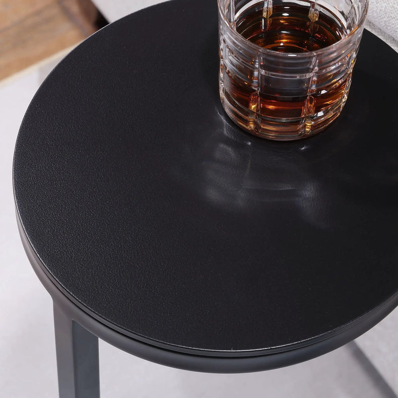 Yancey - Round Accent Table - Antique Bronze