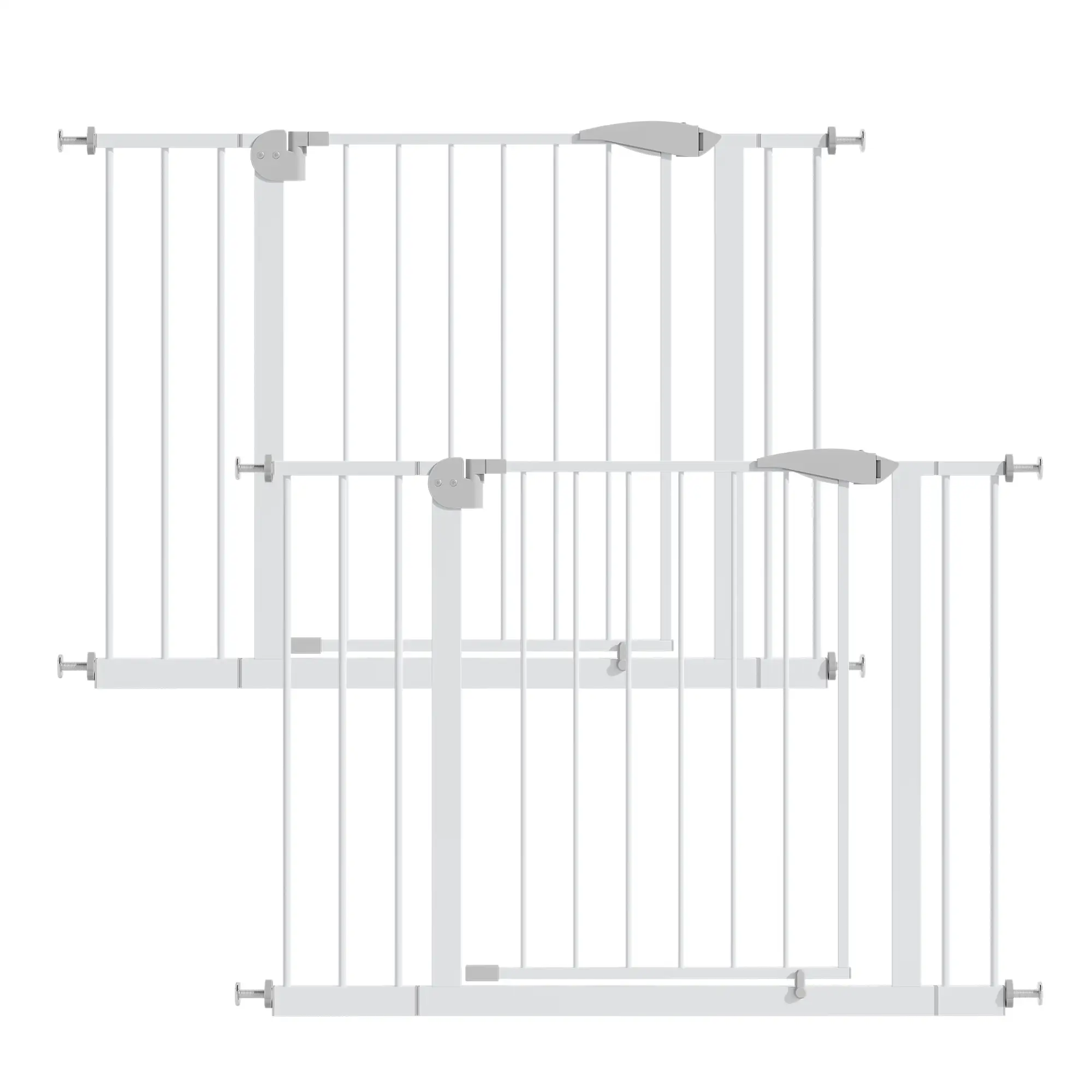 2 Pack 29.5-44.1" Wide Baby Gate for Stairs and Doorways by HouseOfZazla