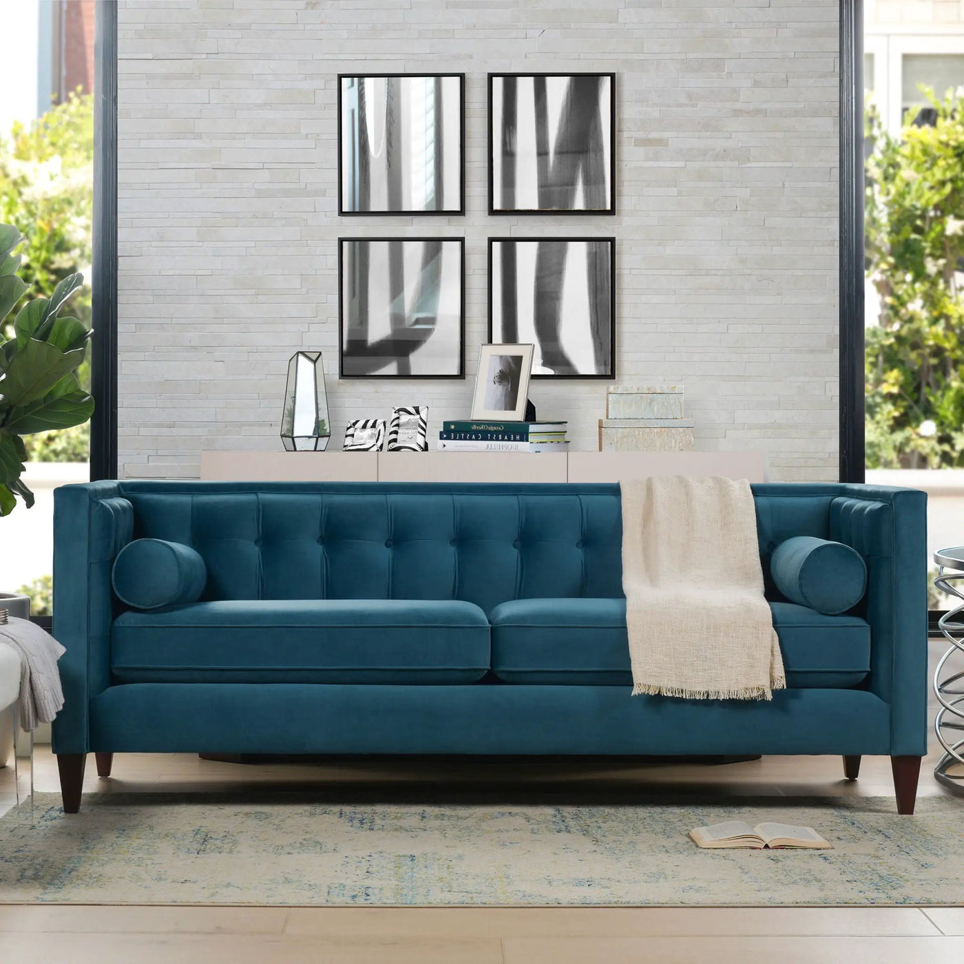 Jack - Modern Tuxedo Tufted Sofa by Unique Piece Furniture
