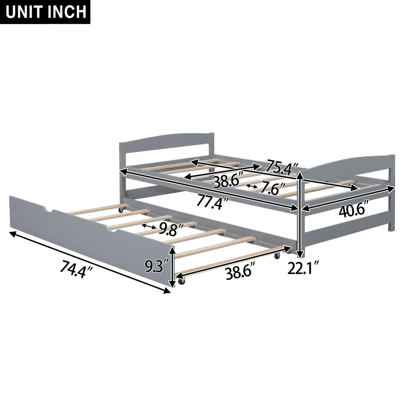 Platform Bed With Trundle by Unique Piece Furniture