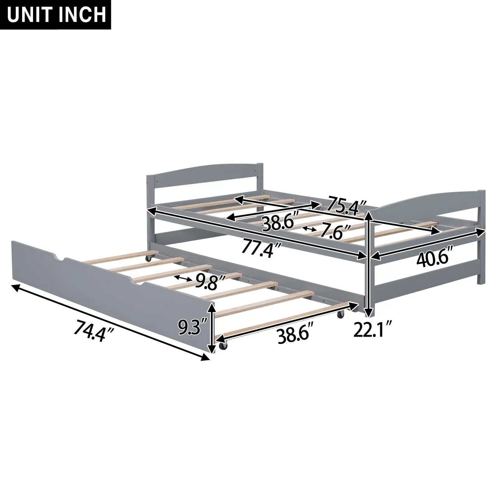 Platform Bed With Trundle by Unique Piece Furniture