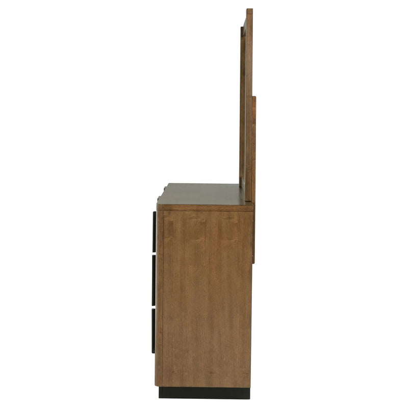 Terrace 6-drawer Dresser and Mirror Ash Brown by Unique Piece Furniture