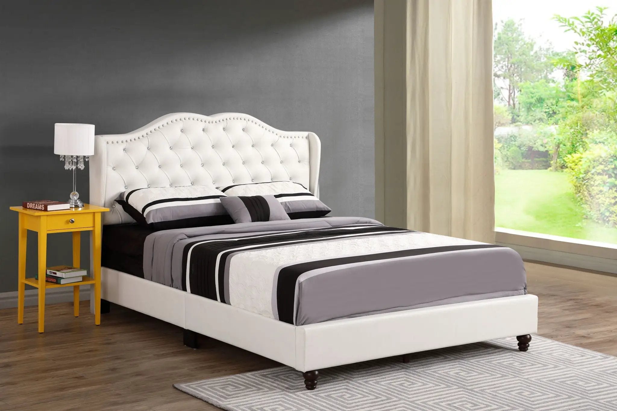Upholstered Bed Transitional by HouseOfZazla