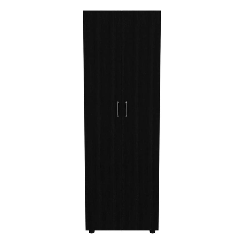 Armoire Organiser, Two Shelves, Rod, Double Door Cabinet Armoire by HouseOfZazla