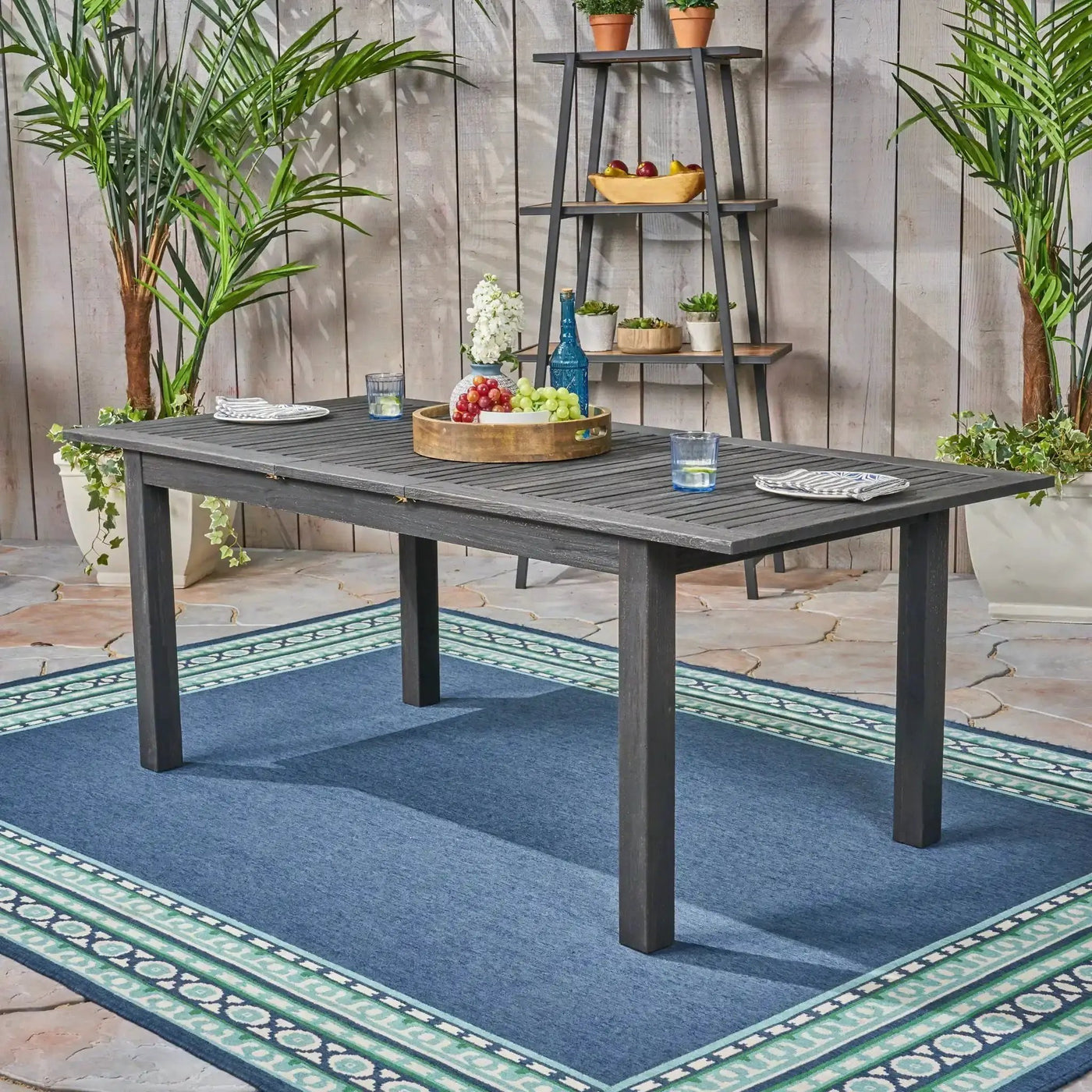 Outdoor Expandable Dining Table With Square Legs by HouseOfZazla