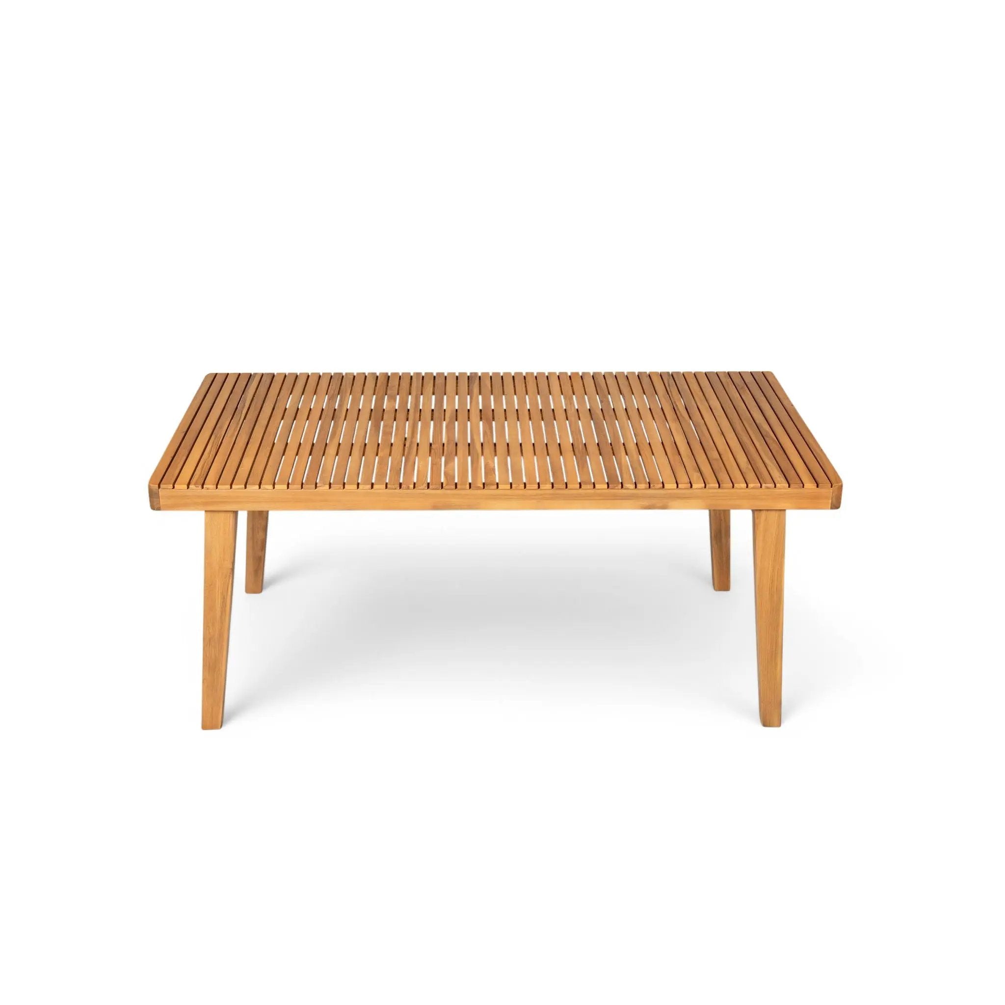 Outdoor Dining Table With Slatted Top by HouseOfZazla