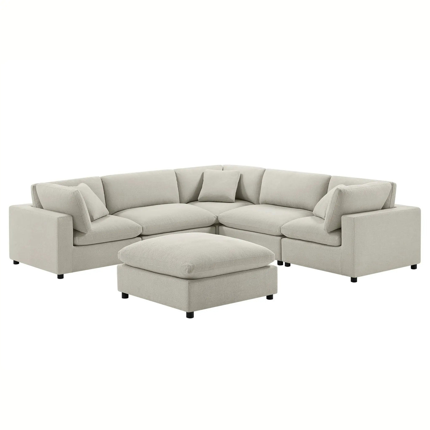Cassandra - Sofa With Ottoman by HouseOfZazla