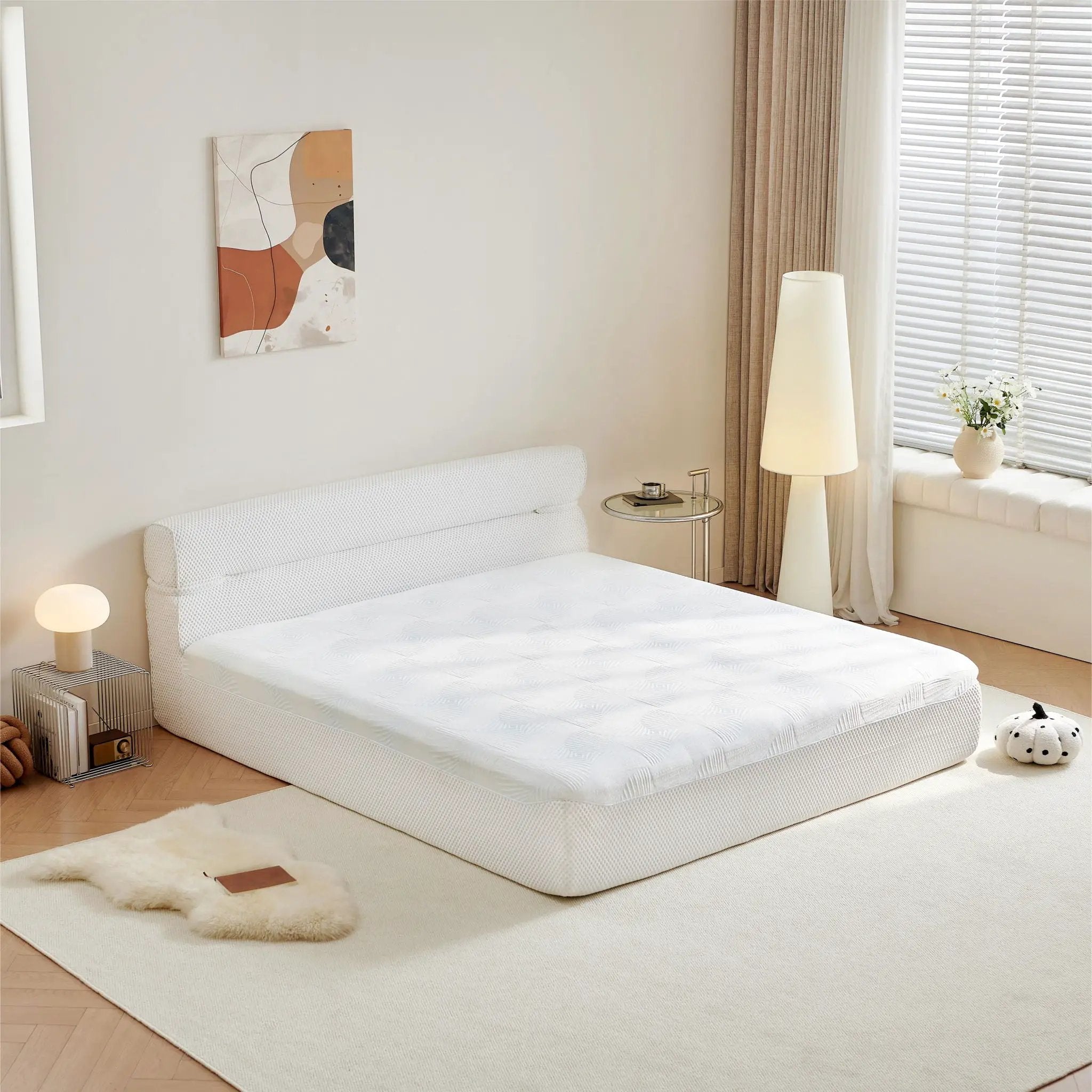 Mattress & Bed Frame With Cool, Pressure Relief, Motion Isolation by Unique Piece Furniture
