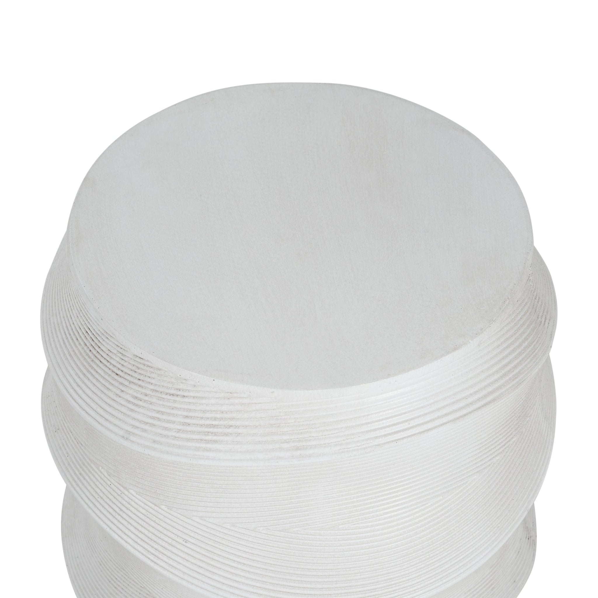 Antique-Style Magnesium Oxide Outdoor Side Table by HouseOfZazla