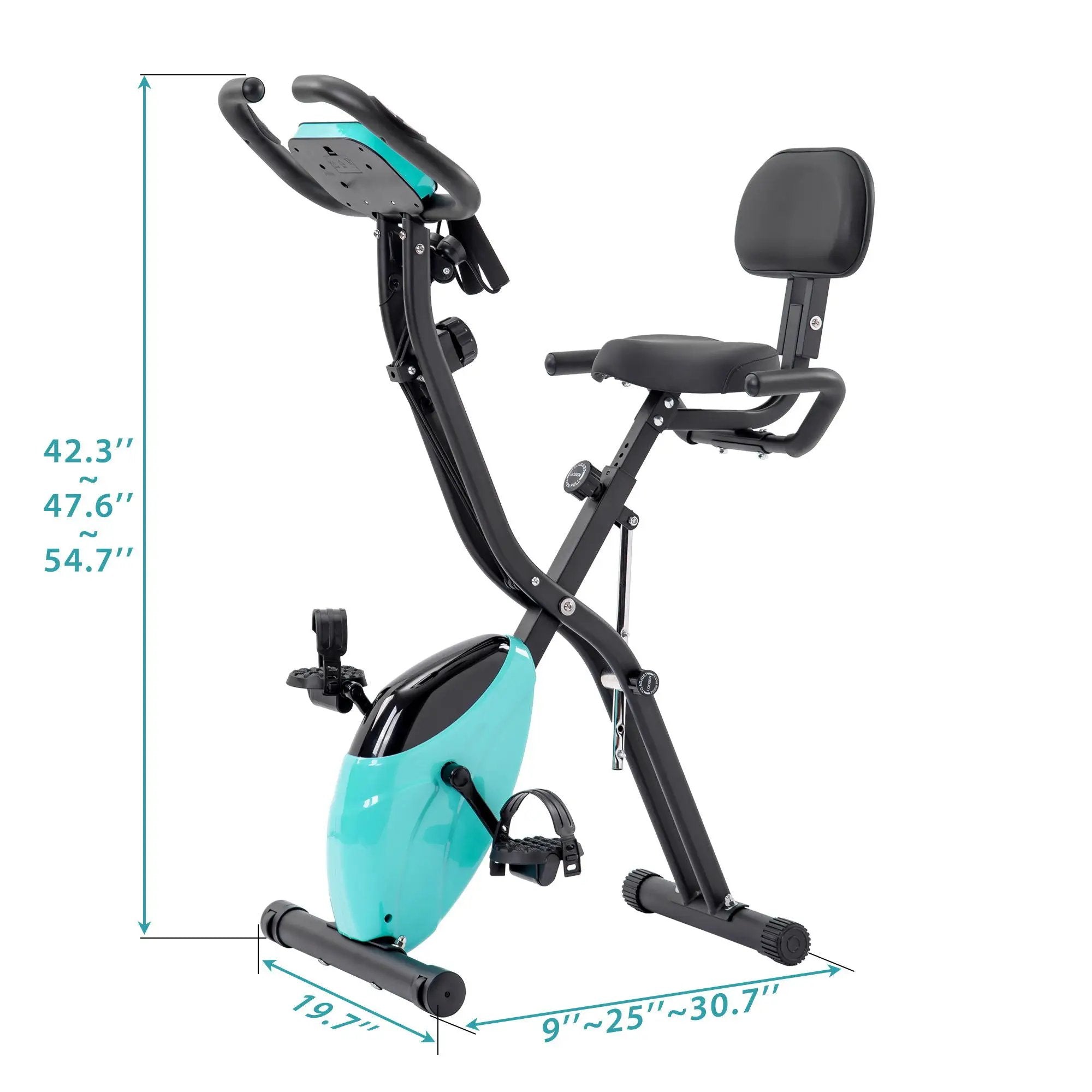 Exercise Bike Folding Stationary Bikes For Home With 16 Level Magnetic Resistance by HouseOfZazla