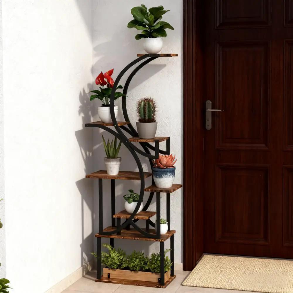 S-Shaped Plant Stand - 8 Tier Plant Shelf by HouseOfZazla