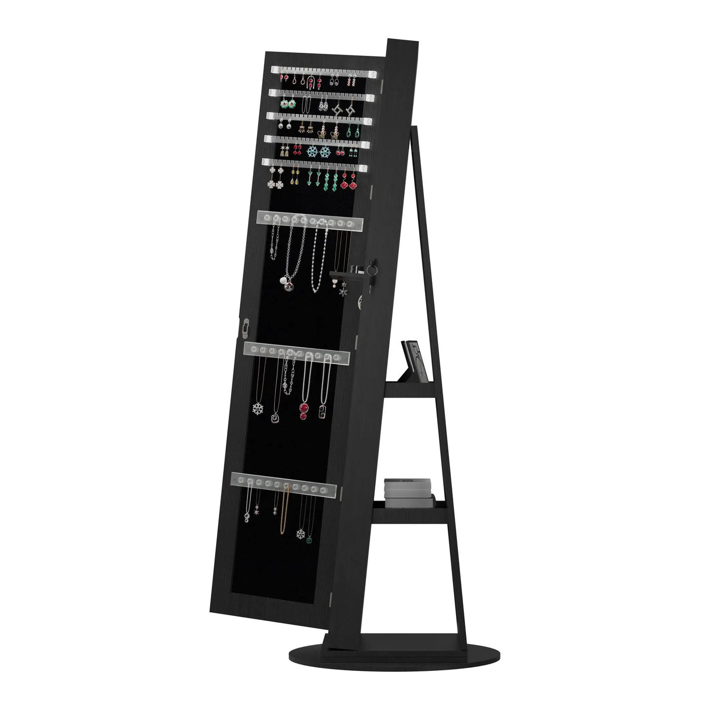Swivel Jewelry Cabinet With Full Length Mirror by Unique Piece Furniture