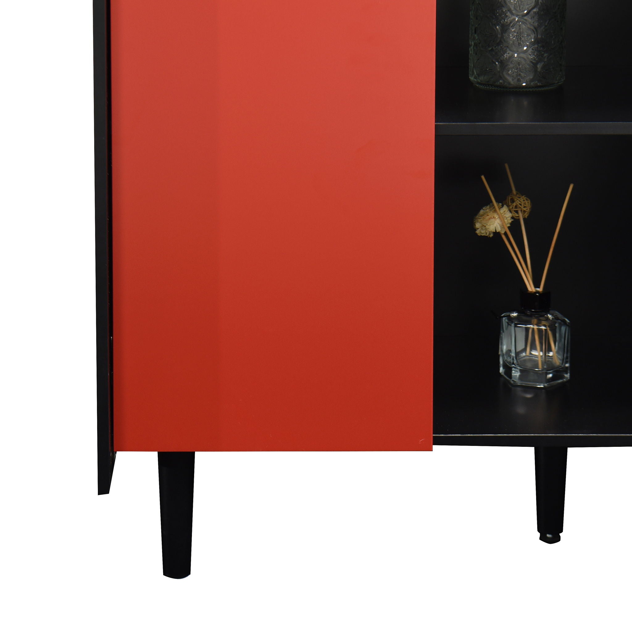 Modern Sideboard Buffet Cabinet With Doors And Unique Panel Styling by HouseOfZazla