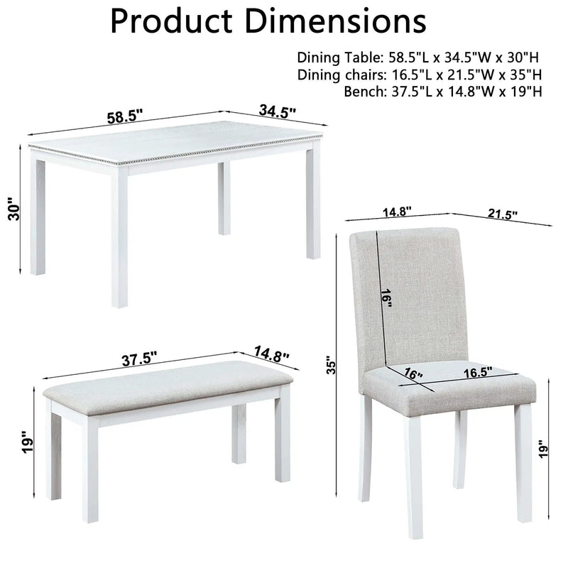 Dining Table Set With Crystal Decoration And Upholstered Chairs by HouseOfZazla