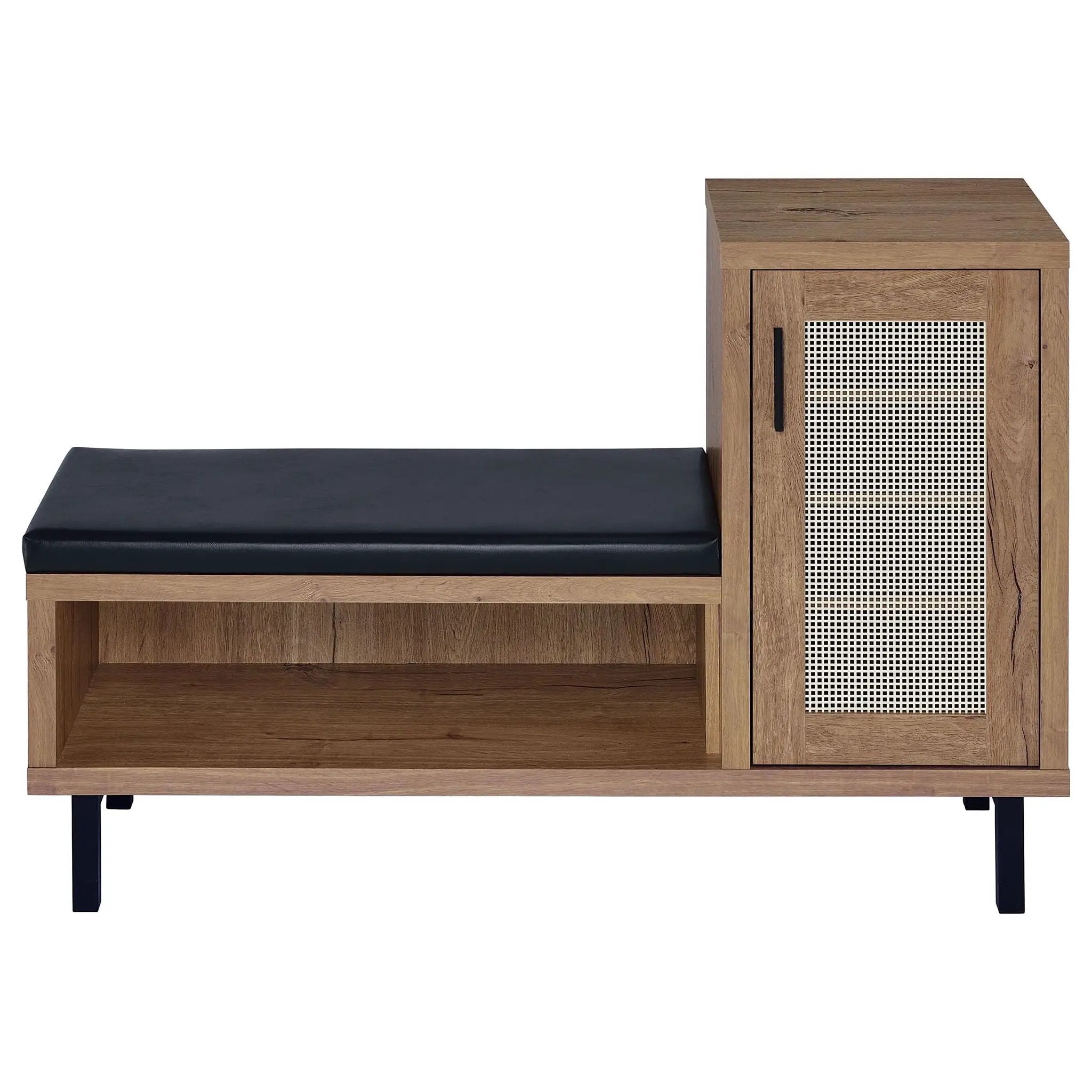 Teller 1-door Entryway Shoe Storage Bench Natural Oak by Unique Piece Furniture