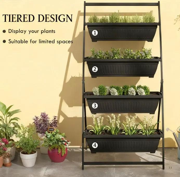 4-Tier Vertical Raised Garden Planter by HouseOfZazla