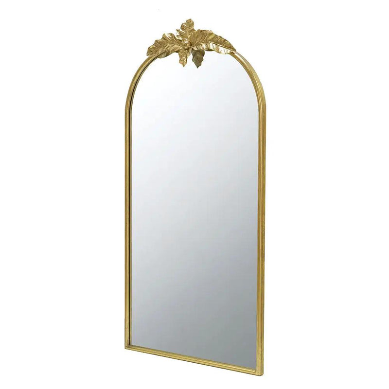 Arched Wall Mirror With Metal Frame, Wall Mirror For Living Room by HouseOfZazla