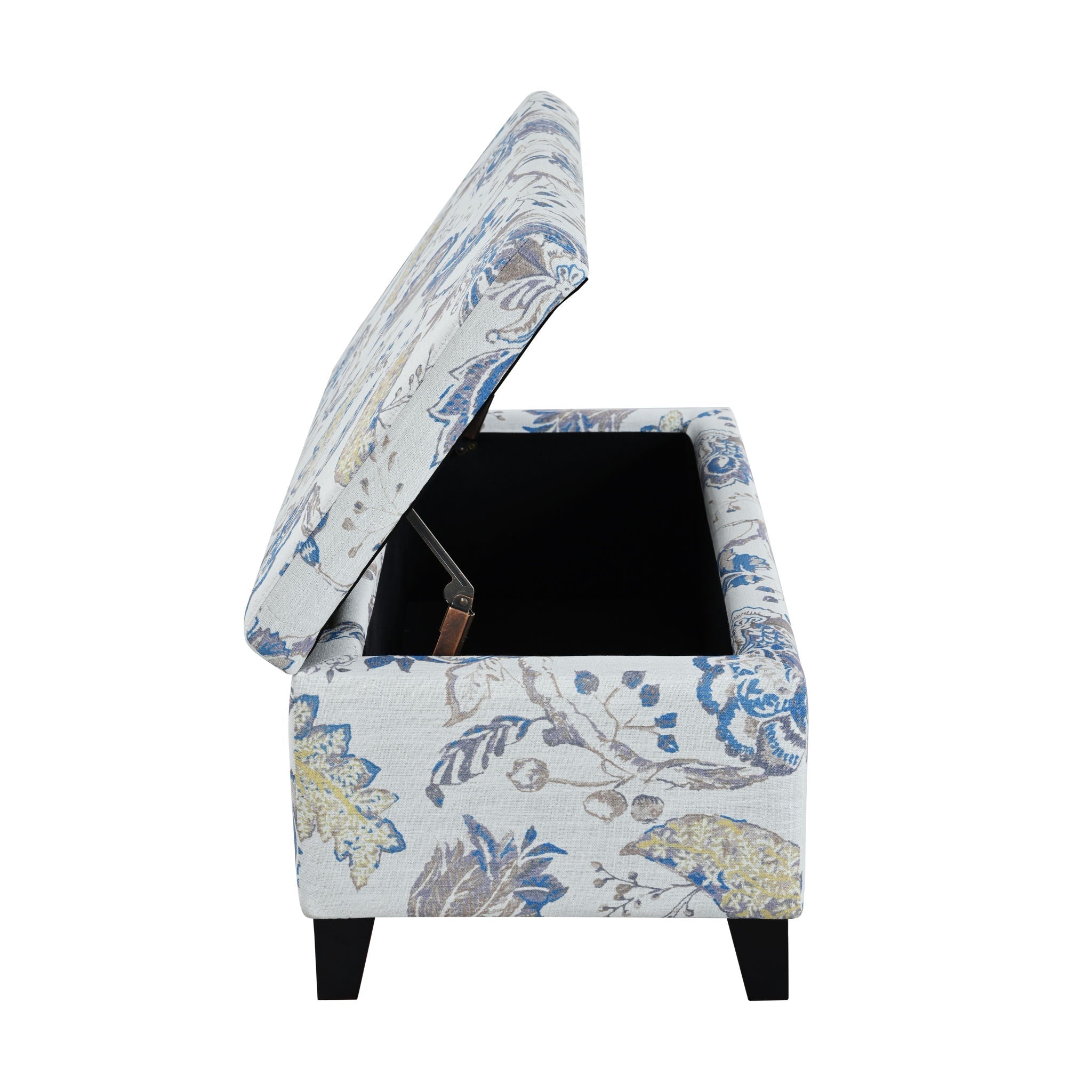 Luxury Storage Ottoman With Floral Patterned Fabric by HouseOfZazla