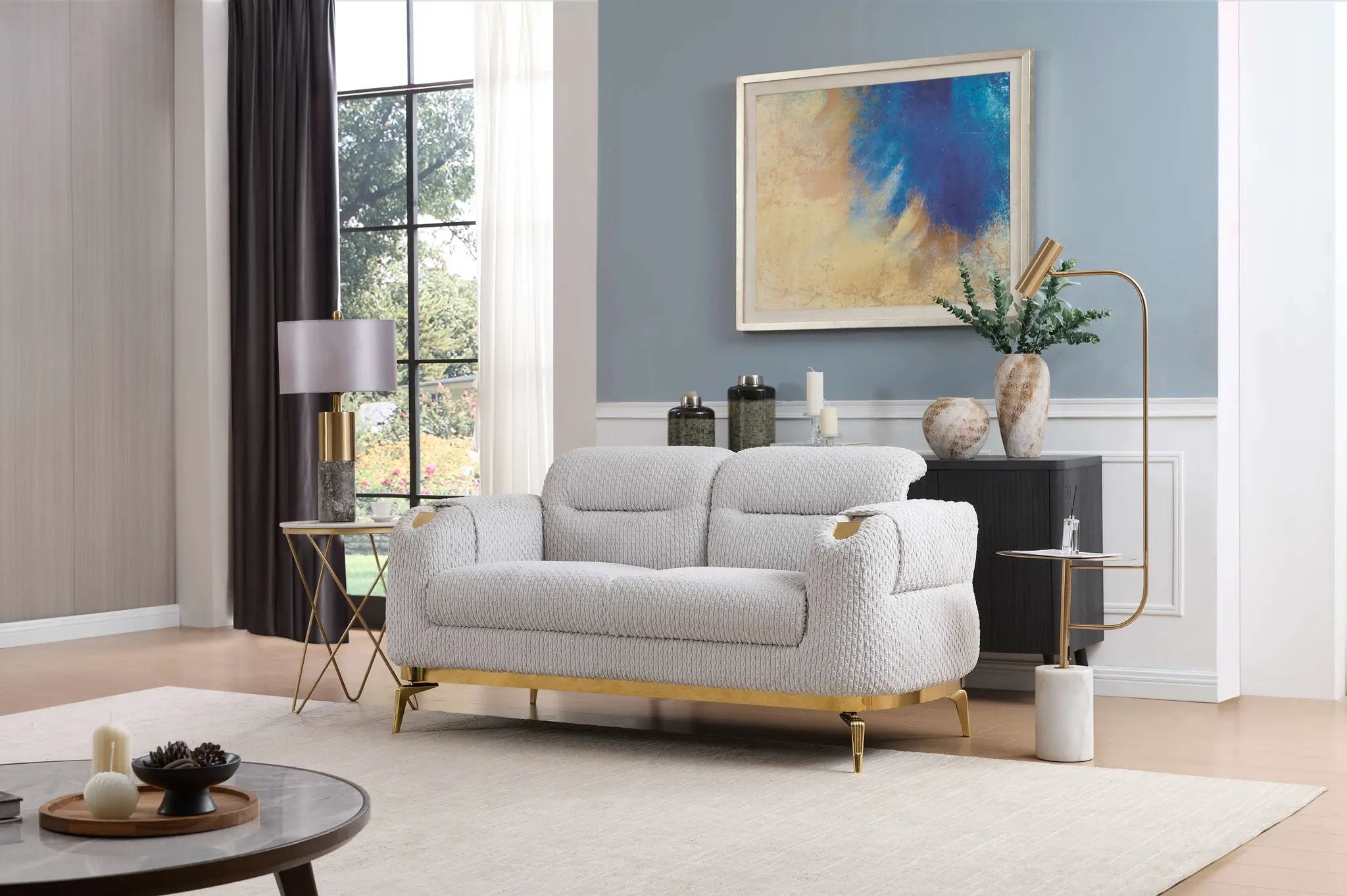 Zoe Modern Style 3PC Living Room Set by HouseOfZazla