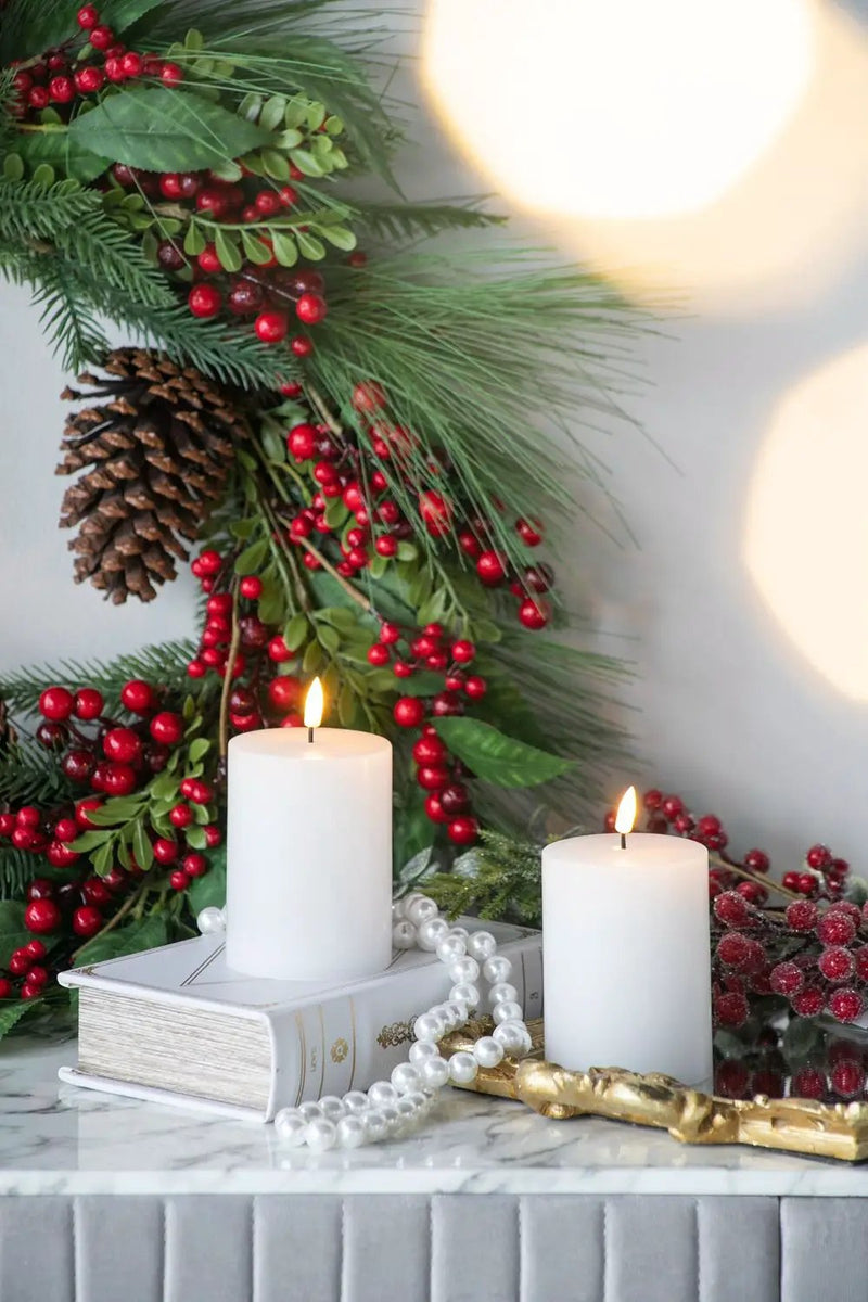 LED Candles With Wick And Remote Control Timer (Set of 2) - White by HouseOfZazla