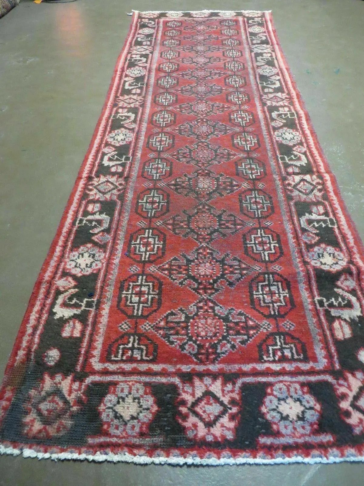 3' X 10' Antique Handmade Afghan Wool Rug Runner Veg Dye Nice by Jewel Rugs