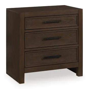 Ticanter - Three Drawer Night Stand - Brown by Unique Piece Furniture