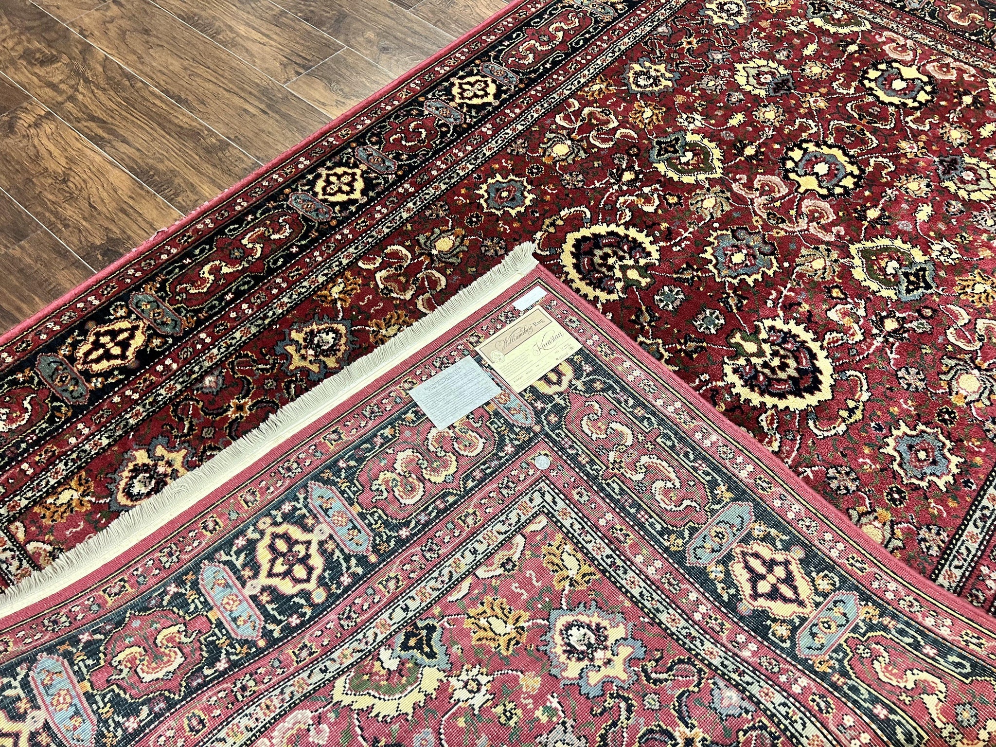 Karastan Rug 6x9, Williamsburg Herati #558, Wool Karastan Carpet, Vintage Karastan Persian Area Rug, Wool Pile by Jewel Rugs