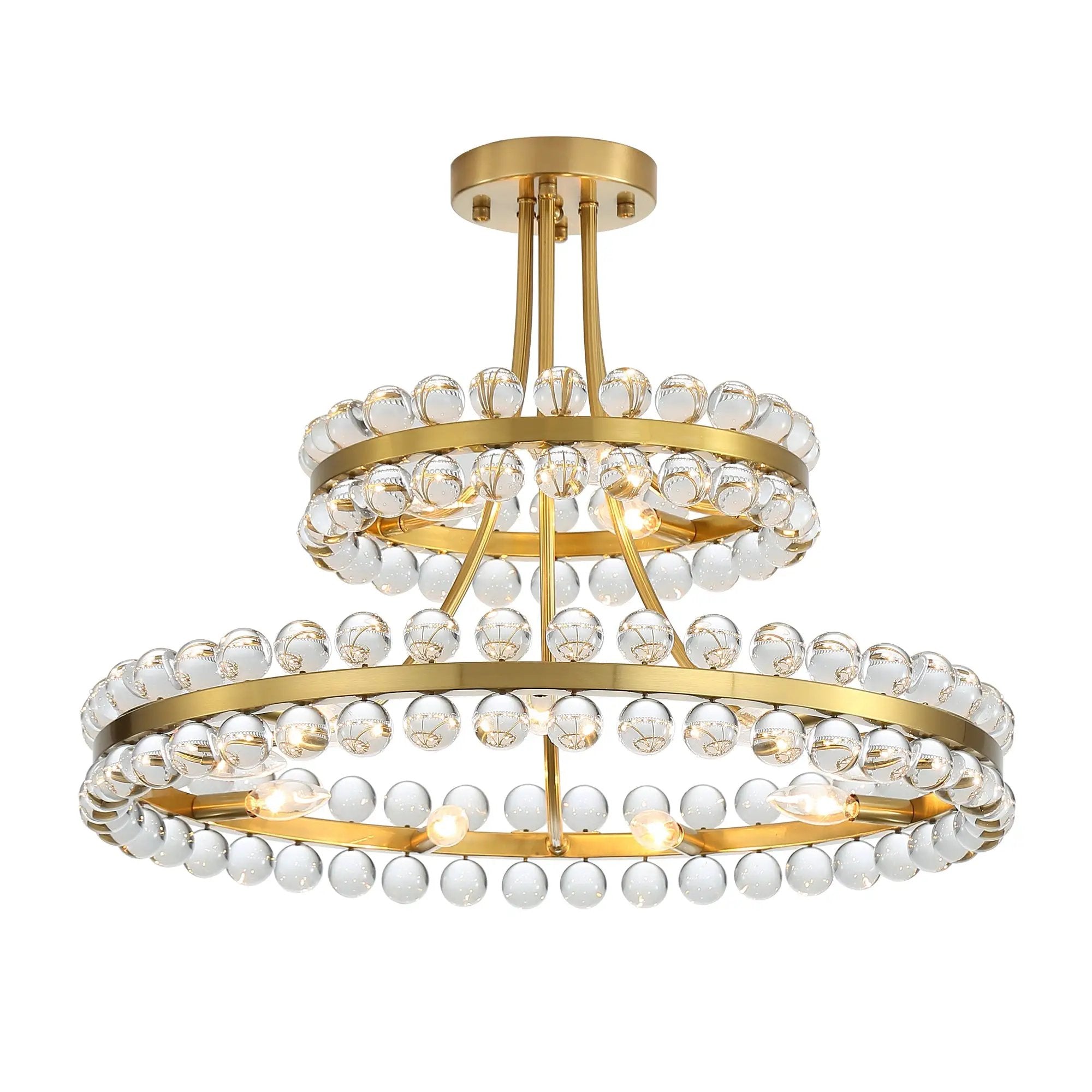 27-Inch Luxury Crystal Ball Chandelier by HouseOfZazla