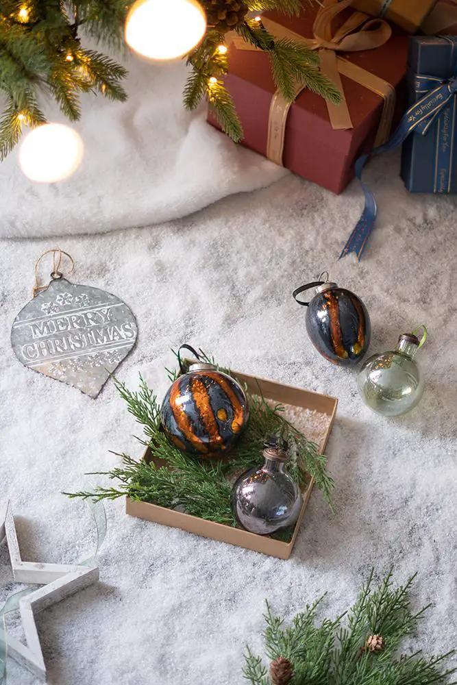 Christmas Ball Ornaments, Decorative Hanging Ball Christmas Tree Ornaments, For Holiday Party Decorations (Set of 6) by HouseOfZazla