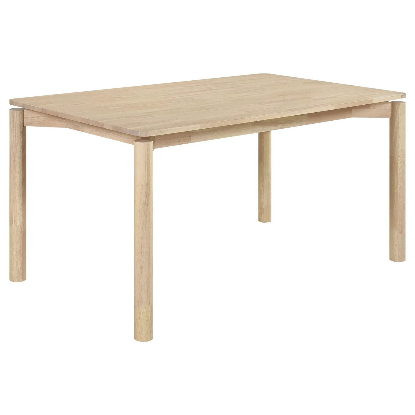 Svenstra - Rectangular Dining Table Set With Armless Side Chairs, Wood, Natural Walnut, 59 X 35.5 X 30 Inches by HouseOfZazla