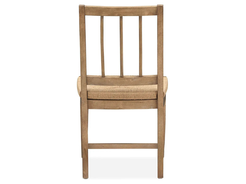 Lindon - Dining Side Chair With Paper Cord Seat (Set of 2) - Light Brown by Unique Piece Furniture
