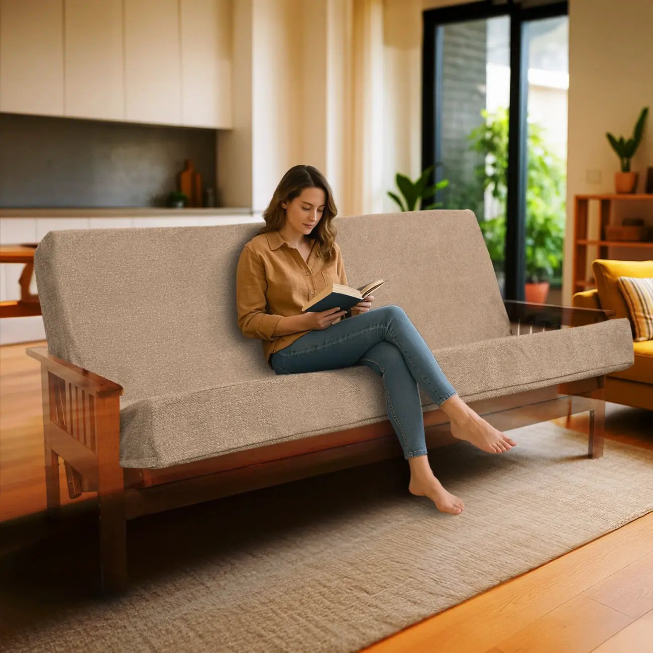 Memory Foam Infused Futon Mattress Full XL by HouseOfZazla