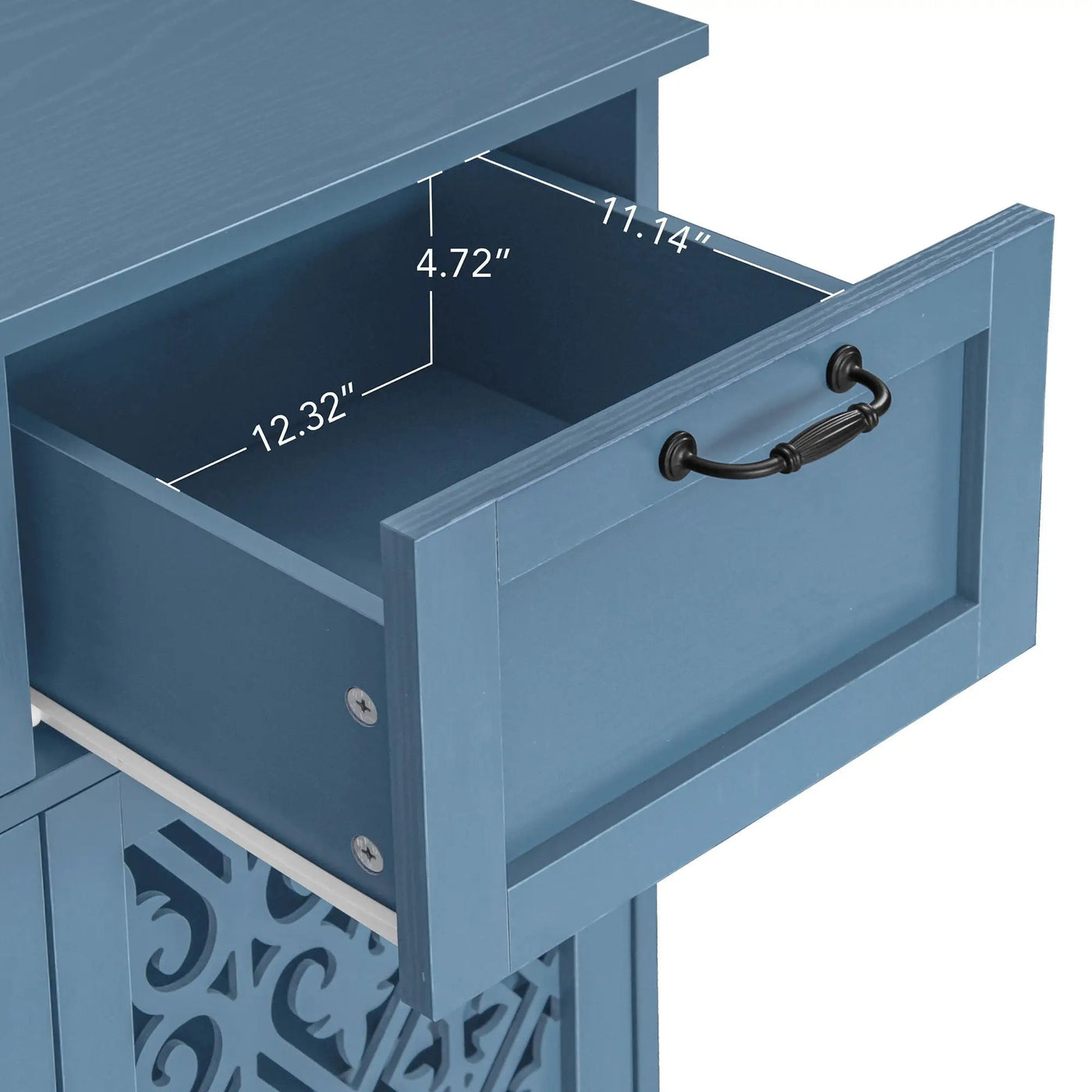 2 Door 2 Drawer Elegant Cabinet by Unique Piece Furniture