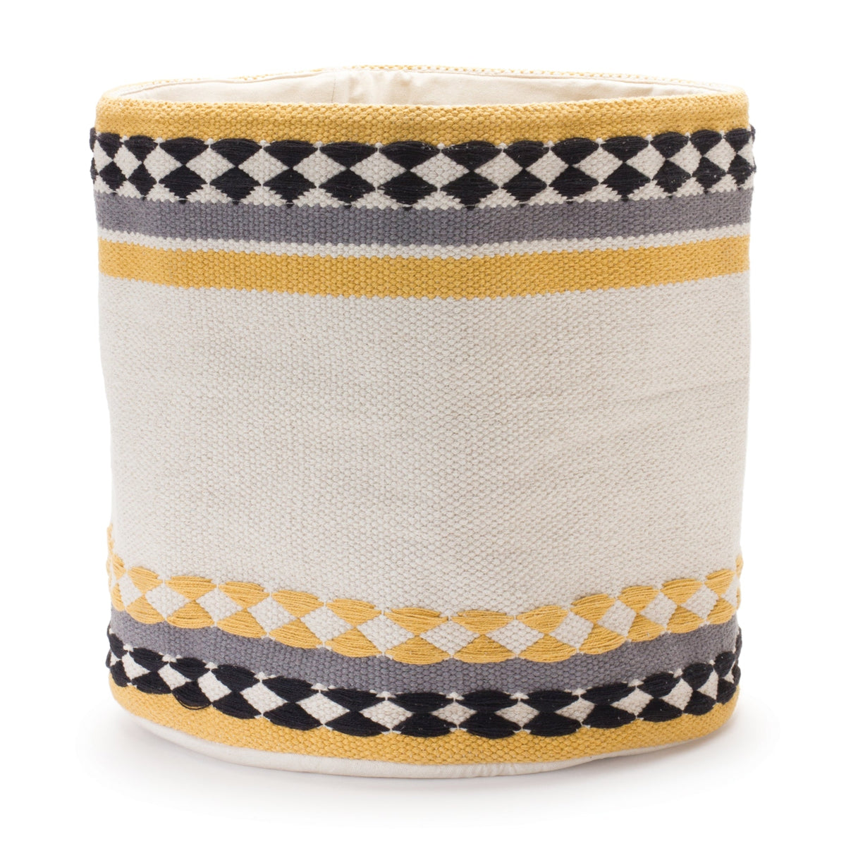 Striped Cotton Basket (Set of 2), photo 2 of 3