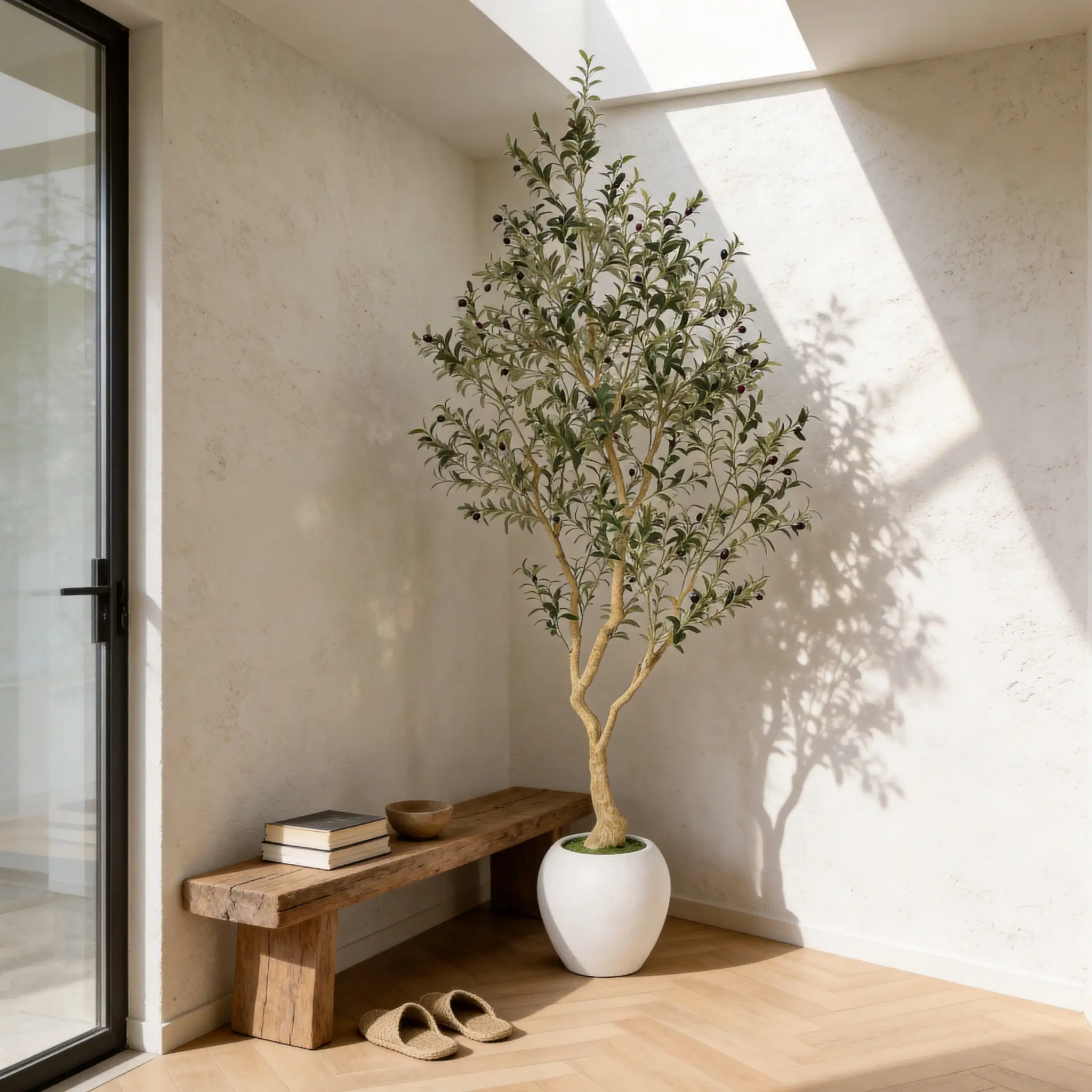 8.2FT Artificial Olive Tree With Big Decorative by HouseOfZazla