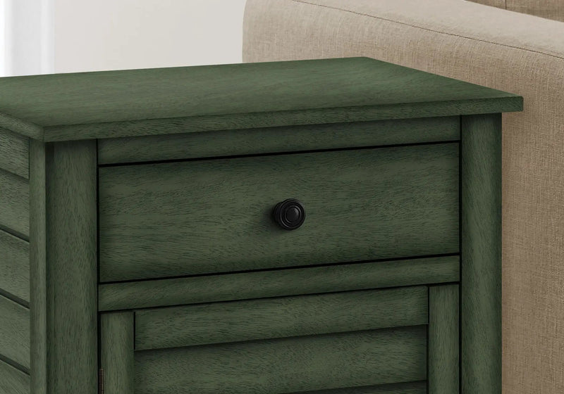 Accent Nightstand, Storage Drawer, Transitional by HouseOfZazla