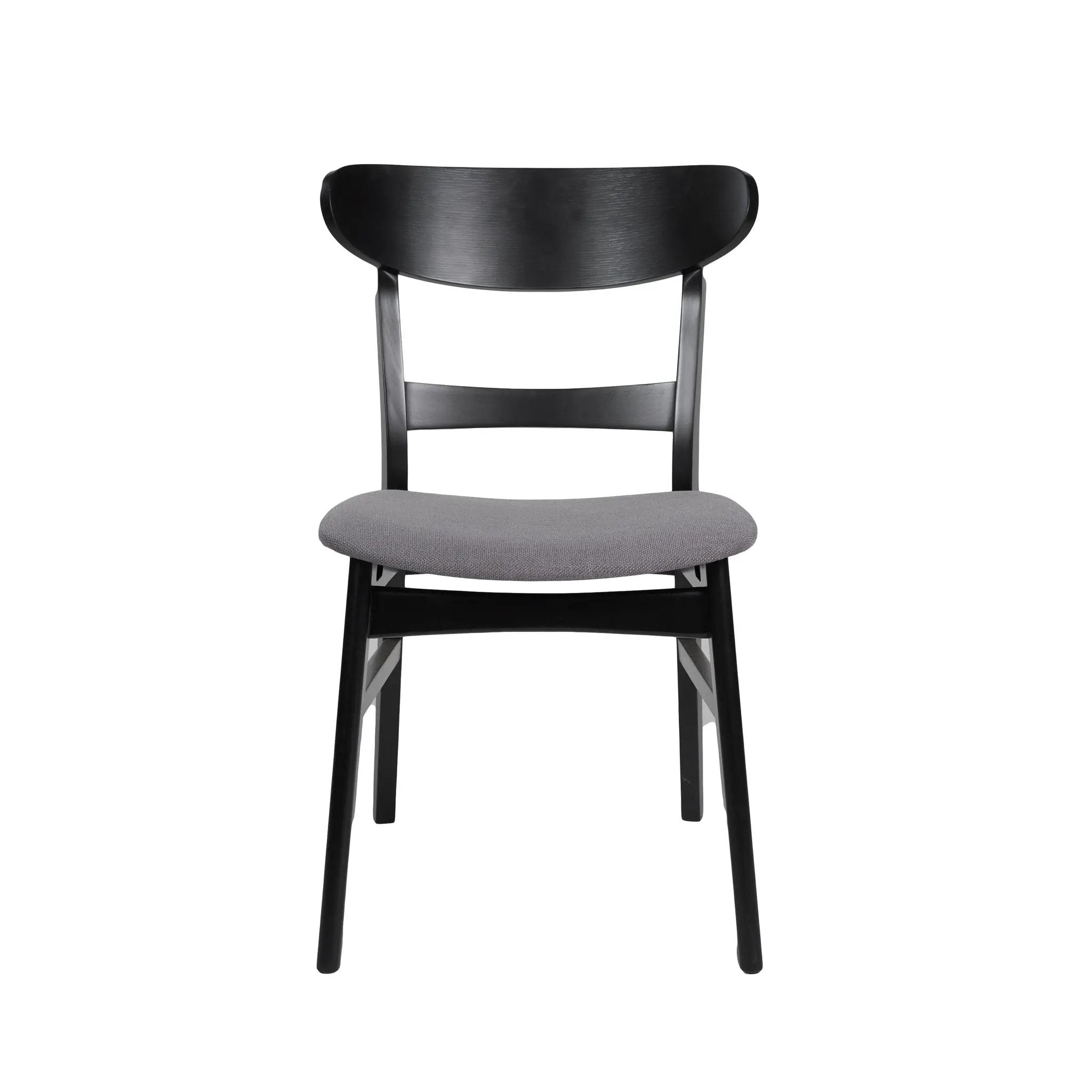 Modern Dining Chair With Upholstered Seat And Wood Frame by HouseOfZazla