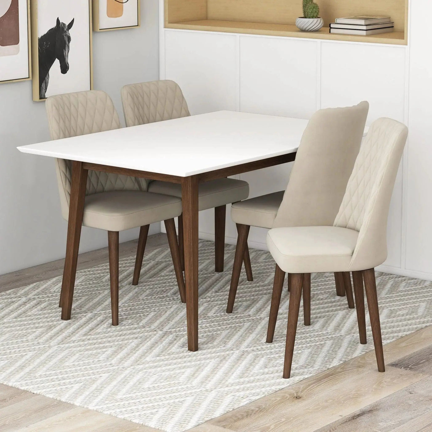 Mary - Modern Style Rectangular Dining Kitchen Table by HouseOfZazla
