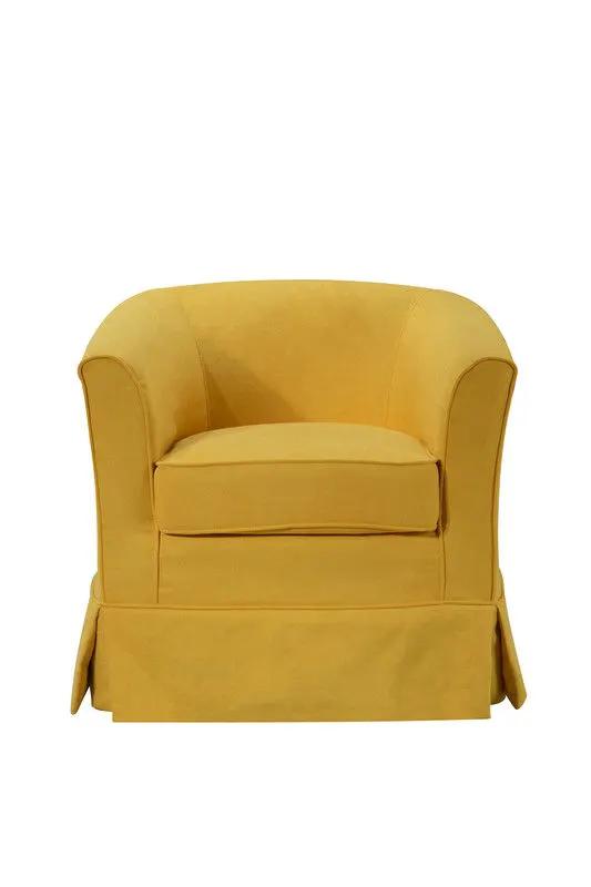 Tucker - Woven Fabric Swivel Barrel Chair by Unique Piece Furniture