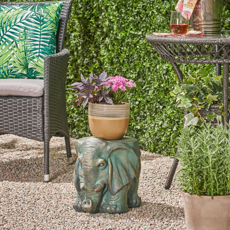 Elephant Garden Stool by HouseOfZazla