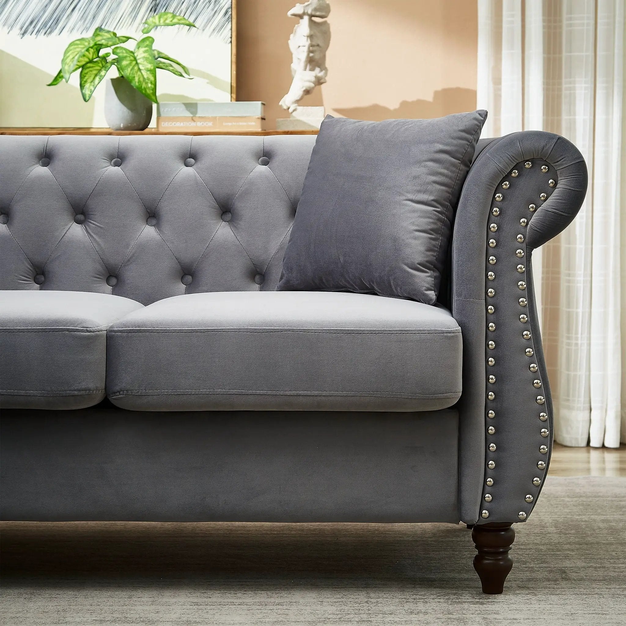Streamline Modern L-Shaped Corner Sofa by HouseOfZazla