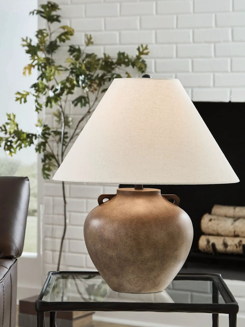 Ferrilby - Poly Table Lamp - Antique Beige by Unique Piece Furniture