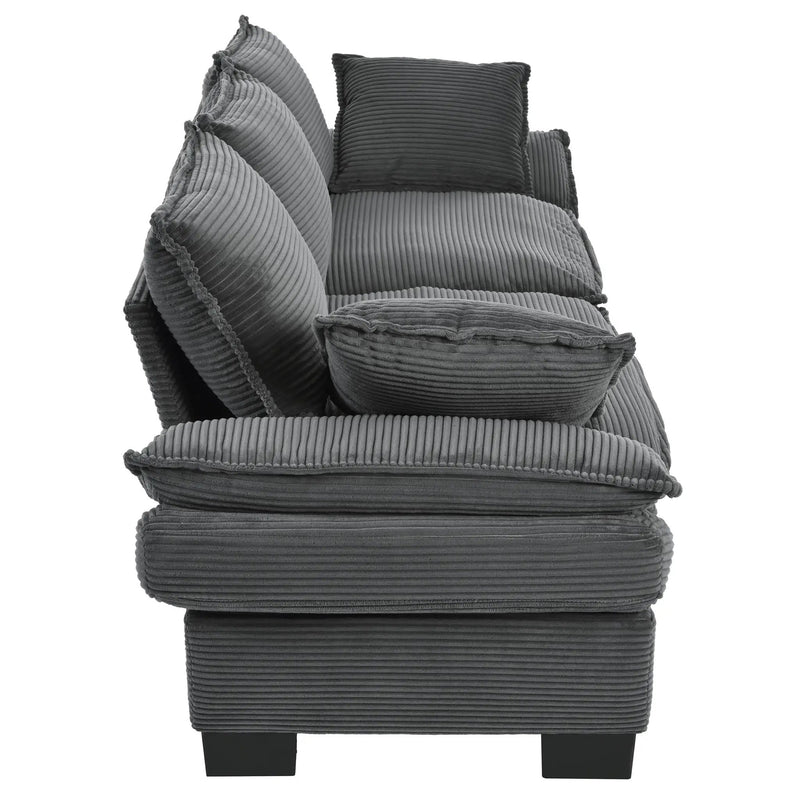 U-Style 85.4" Modern Curved Sofa by HouseOfZazla