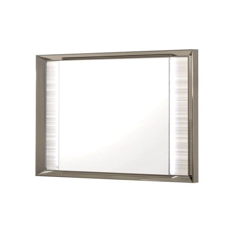 Star - Mirror With Built In LED And Frame - White